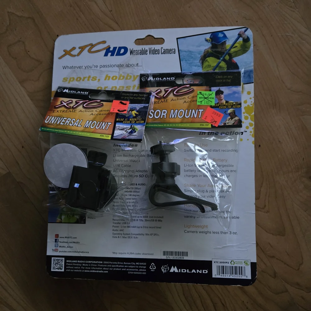 Midland XTC HD Wearable Video Camera - Silver